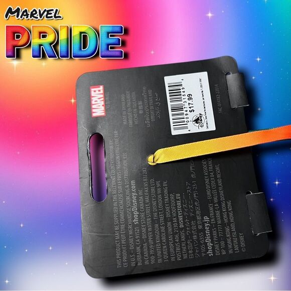 NEW Marvel Pride Collection Ornament – “STRONG” Rainbow Medallion - Picture 5 of 5